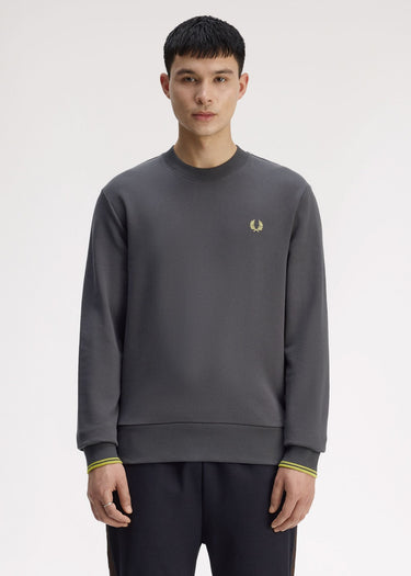 Fred Perry Truien Crew neck sweatshirt - Anchor Grey Tennis Blue