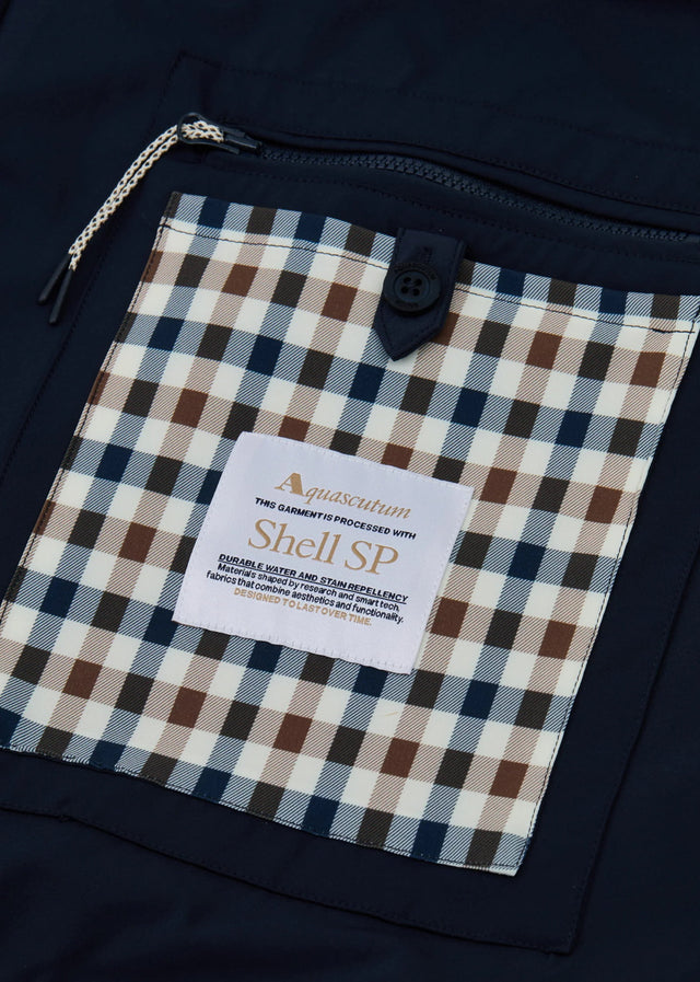 Aquascutum Jackets Shell sp hooded jacket - navy