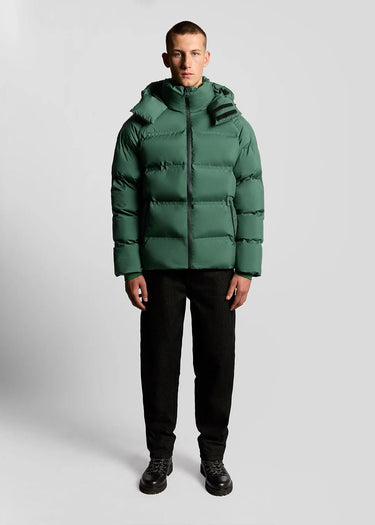 Lyle & Scott Jassen Welded wadding jacket - dark pine