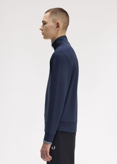 Fred Perry Truien Half zip sweatshirt - dark airforce light ice bayleaf