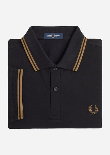 Fred Perry Polo's Twin tipped polo - black shaded stone
