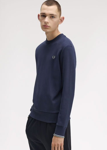 Fred Perry Truien Crew neck sweatshirt - dark airforce light ice bayleaf