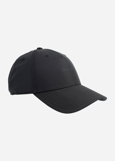 Lyle & Scott Petten Shell fabric cap - jet black
