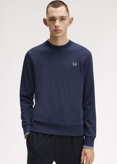 Fred Perry Truien Crew neck sweatshirt - dark airforce light ice bayleaf