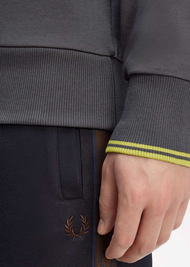 Fred Perry Truien Crew neck sweatshirt - Anchor Grey Tennis Blue