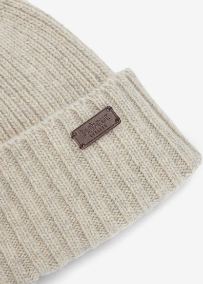 Barbour Mutsen  Carlton beanie hat - light grey 