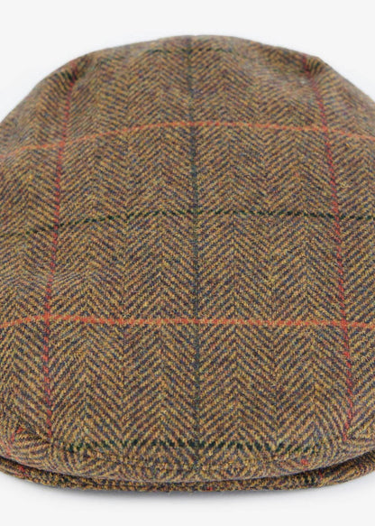 Barbour Petten  Wilkin flat cap - olive orange red 