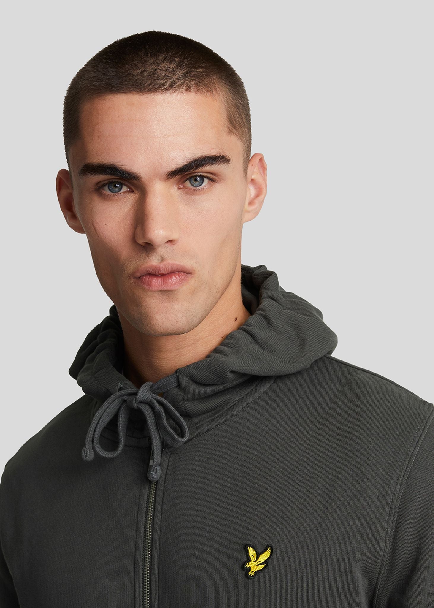 Lyle & Scott Vesten Zip through hoodie - gunmetal