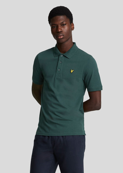 Lyle & Scott Polo's  Plain polo shirt - argyle teal 