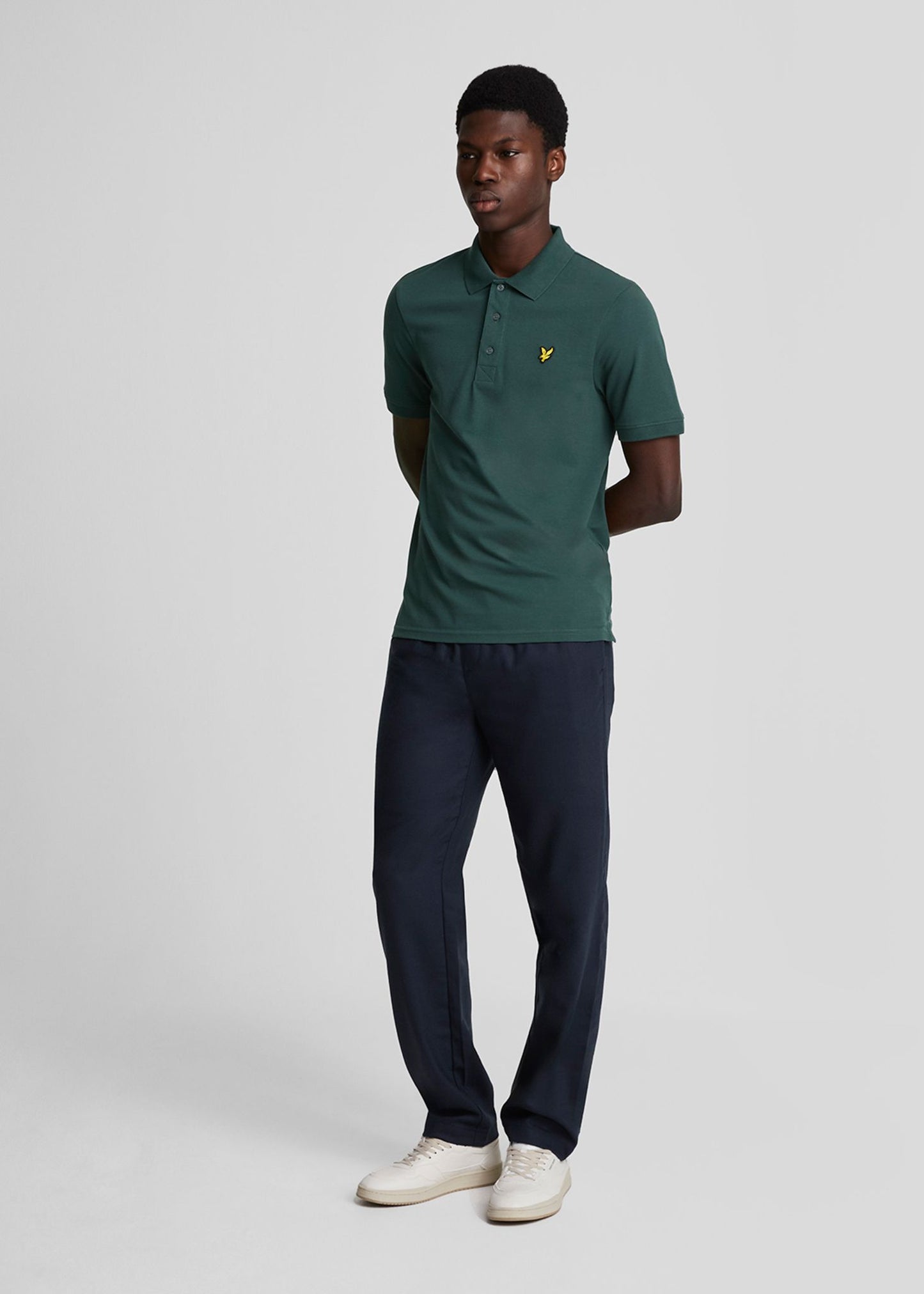 Lyle & Scott Polo's  Plain polo shirt - argyle teal 