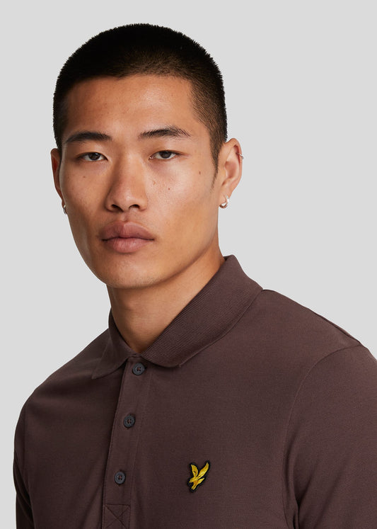 Lyle & Scott Polo's  Plain polo shirt - deep mahogany 