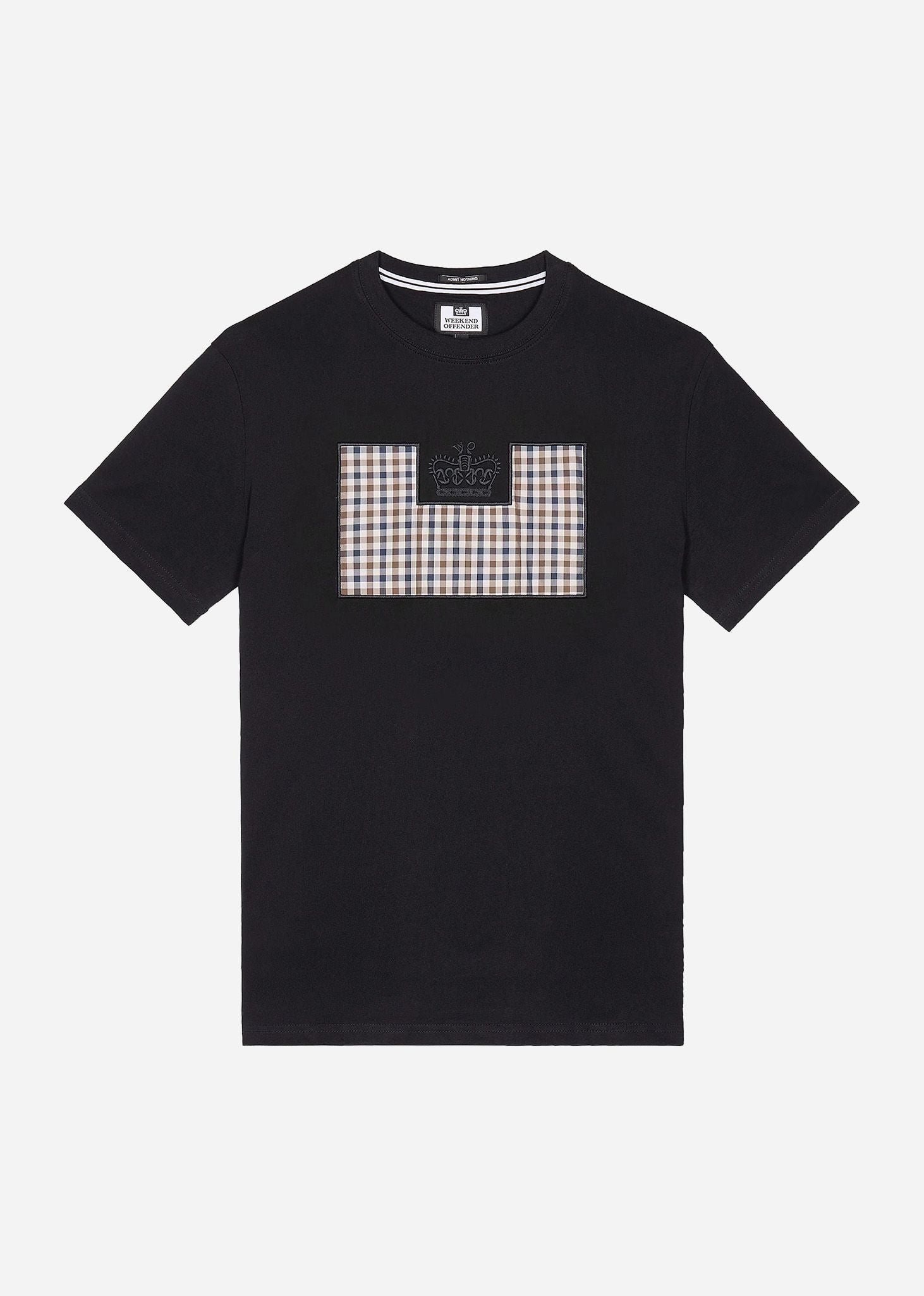 Weekend Offender T-shirts  Zapico - black mid house check 