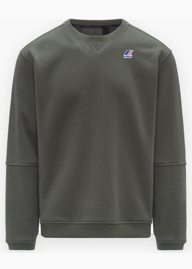 K-Way Truien Nael brushed pc - green blackish