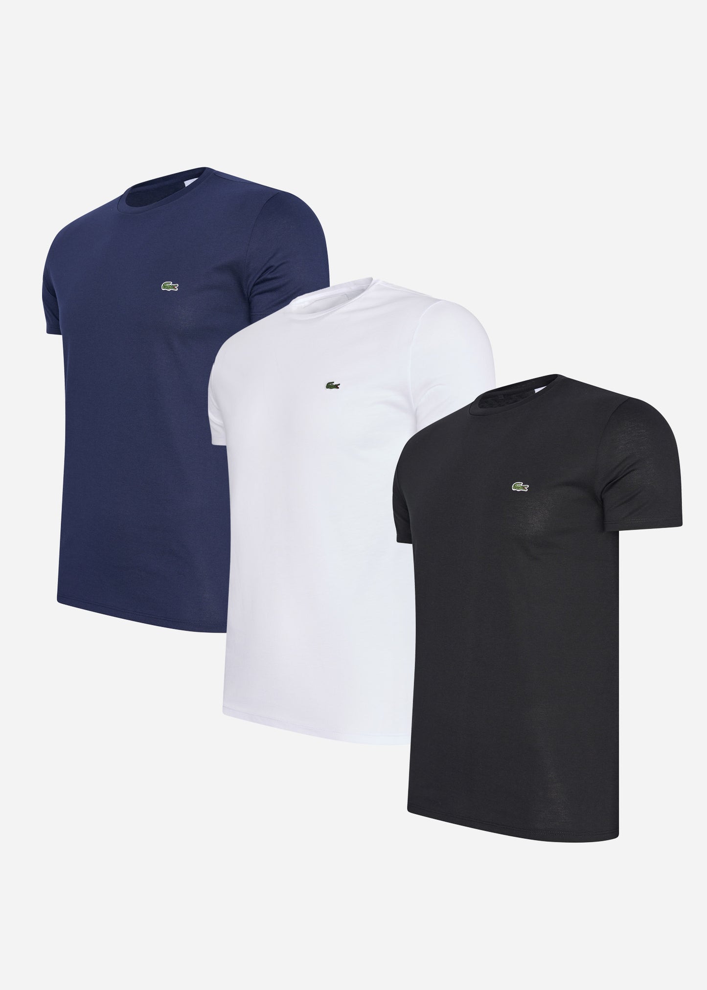 Lacoste 3 Pack crewneck t-shirts