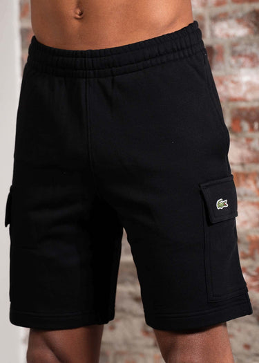 Lacoste Korte Broeken Fleece cotton short - black