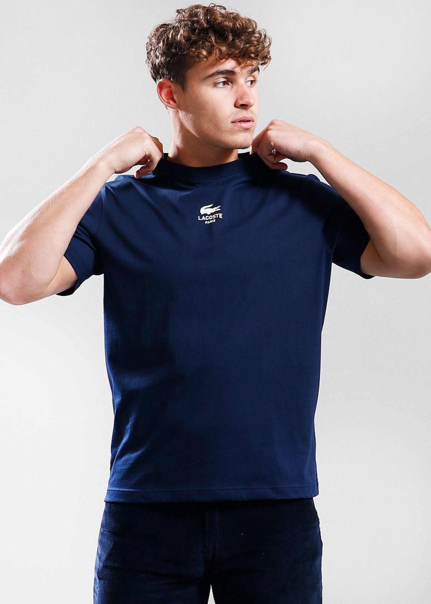 Lacoste T-shirts Tee shirt- navy blue