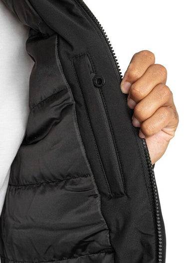 Lyle & Scott Jassen Wadded softshell jacket - jet black