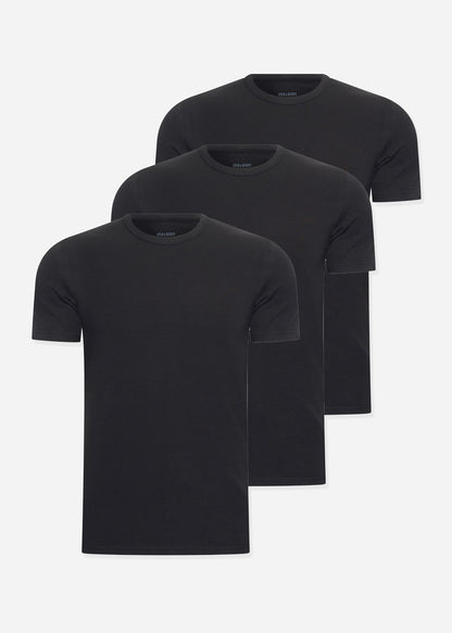 Lyle & Scott T-shirts  Basic 3 pack t-shirt - jet black 