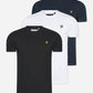 Lyle & Scott T-shirts  3 pack t-shirt - jet black - white - dark navy 