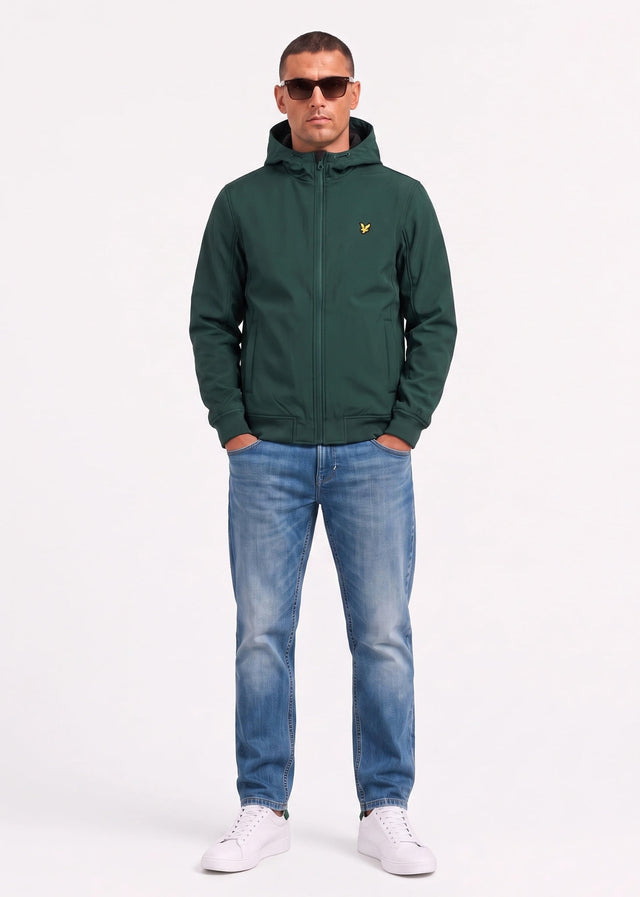 Lyle & Scott Jackets Fleece back softshell jacket - dark green