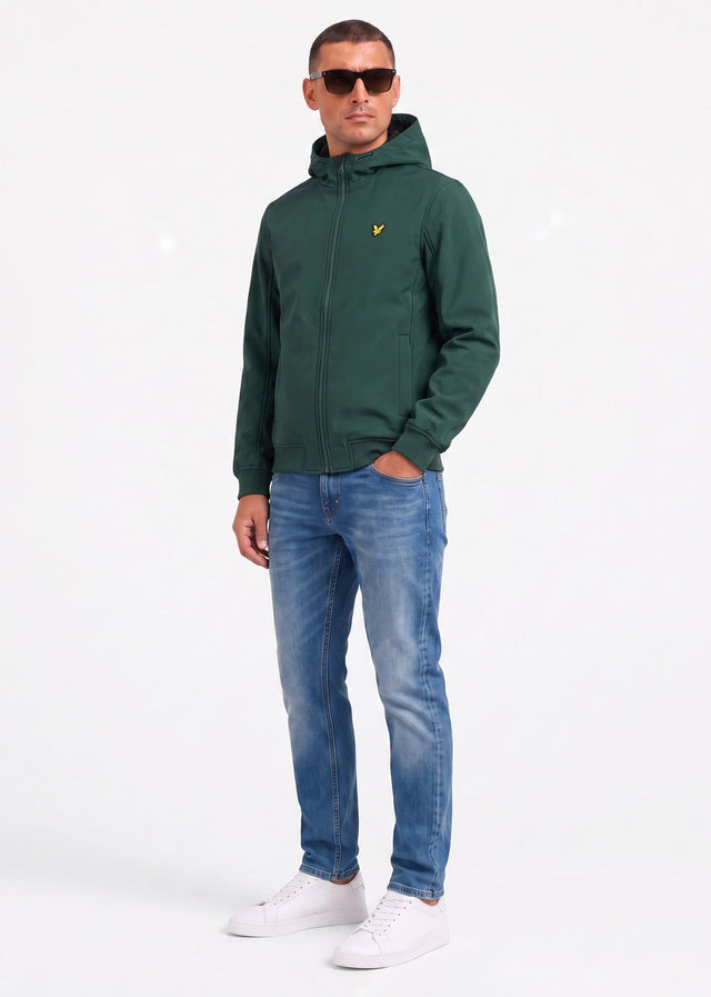 Lyle & Scott Jackets Fleece back softshell jacket - dark green