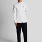 Lyle & Scott Overhemden  Cotton linen button down shirt - white 