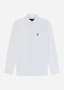 Lyle & Scott Overhemden  Cotton linen button down shirt - white 