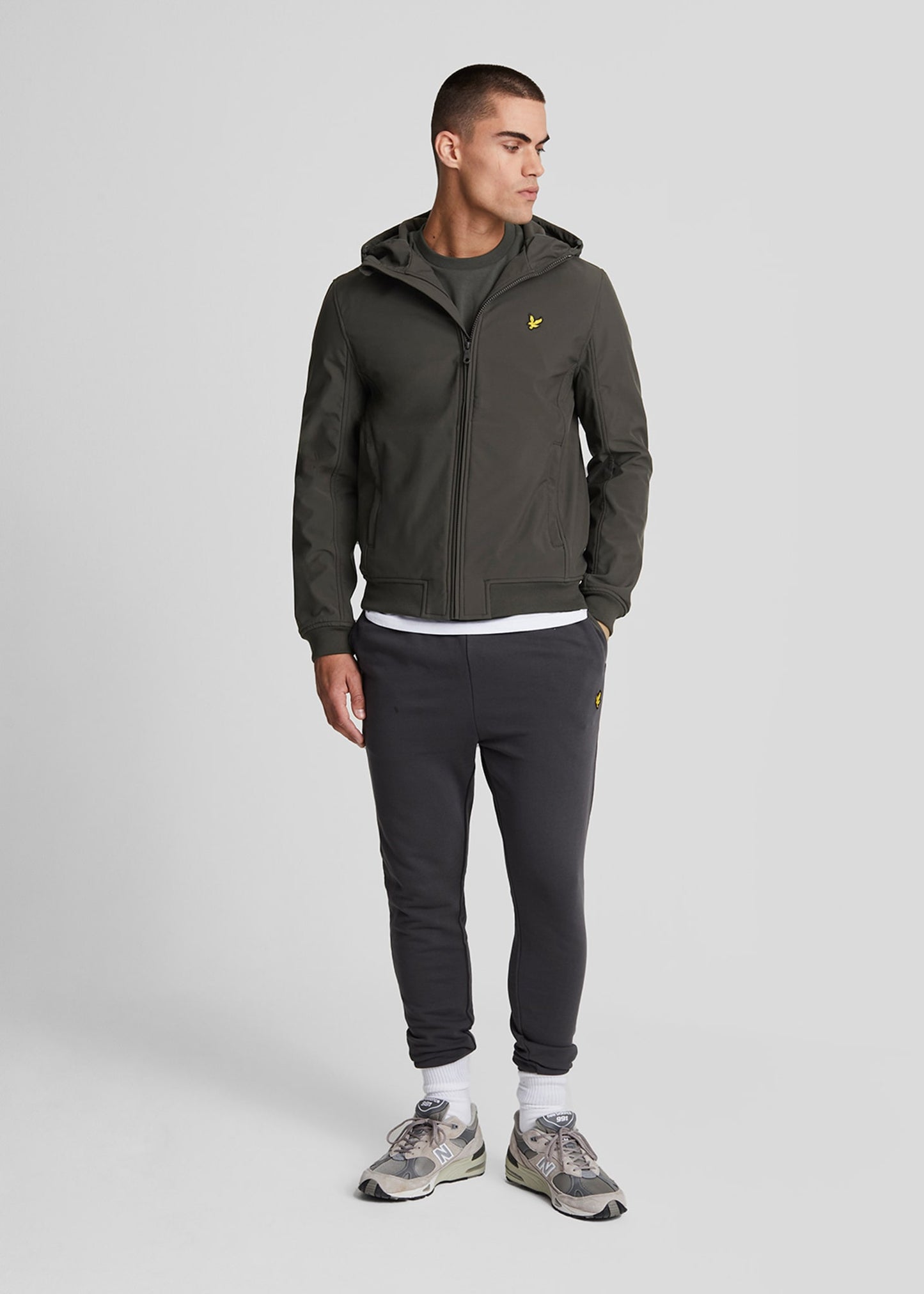 Lyle & Scott Jassen  Fleece back softshell jacket - gunmetal 