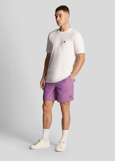 Lyle & Scott Zwembroeken  Plain swim short - card purple 