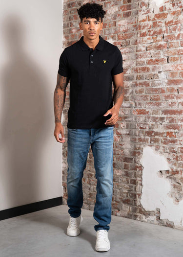 Lyle & Scott Polo's Plain polo shirt - jet black