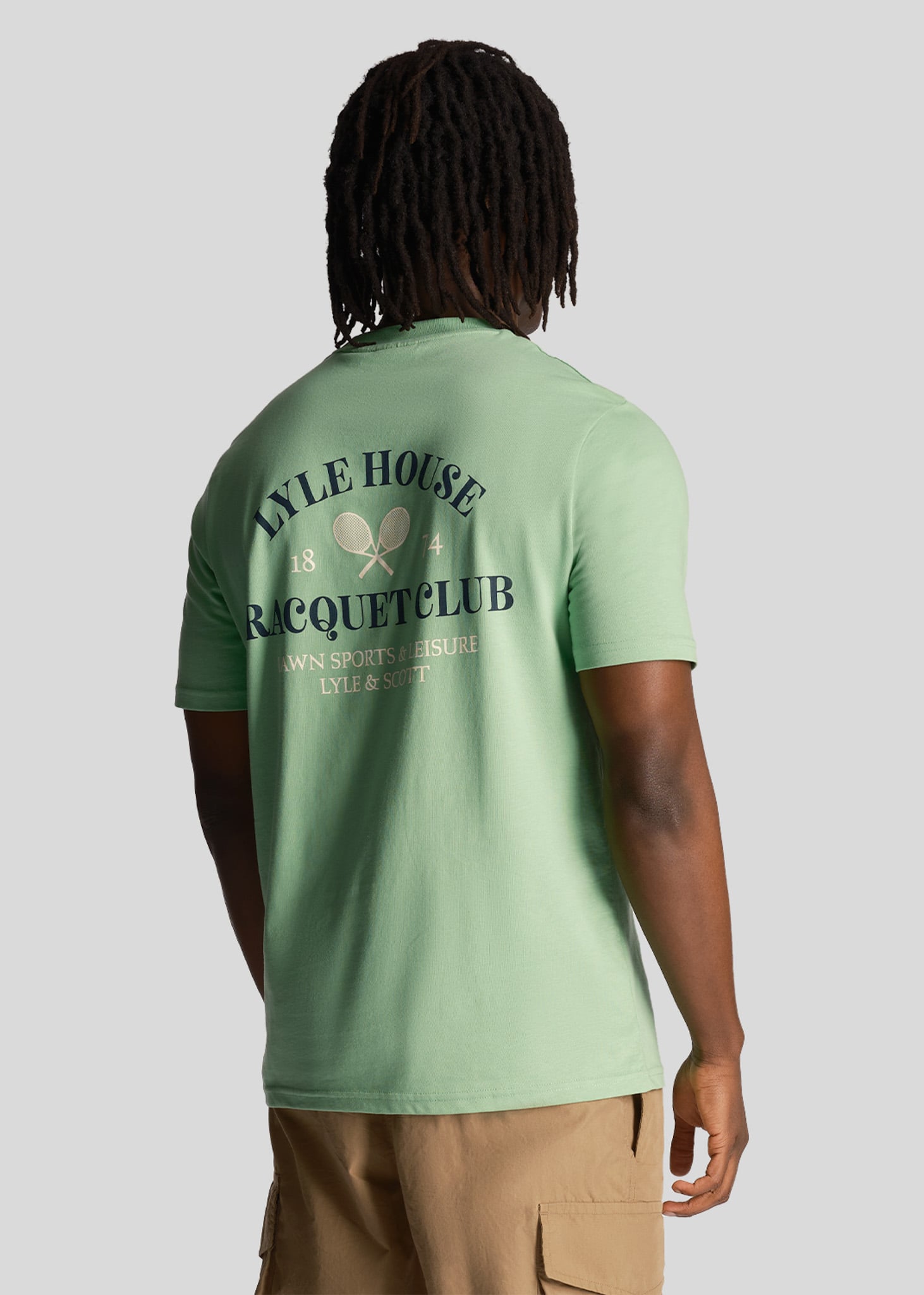 Lyle & Scott T-shirts  Racquet club graphic t-shirt - lawn green 