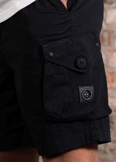 Marshall Artist Korte Broeken Arniston cargo short - black