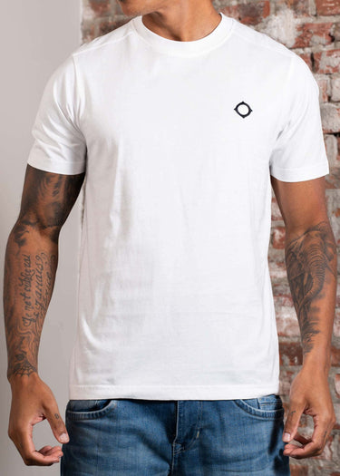 MA.Strum T-shirts SS icon tee - optic white