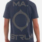 MA.Strum T-shirts  Oversized back logo print tee - ink navy 