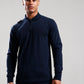 MA.Strum Polo's  Ls jersey zip polo - ink navy 