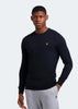 Lyle & Scott Truien Cotton merino crew neck jumper- dark navy