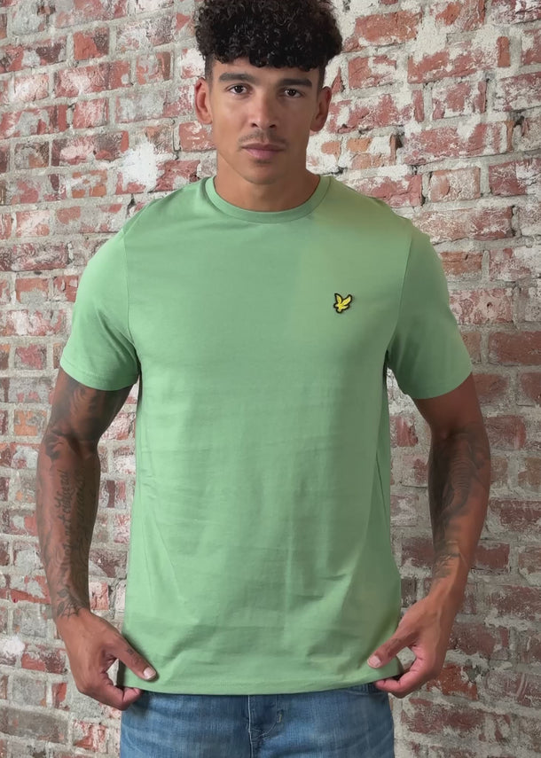 Lyle & Scott T-shirts Plain t-shirt - smoke green