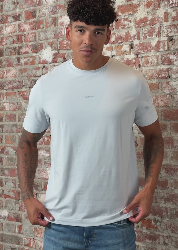 Hugo Boss T-shirts Tchup - light pastel grey
