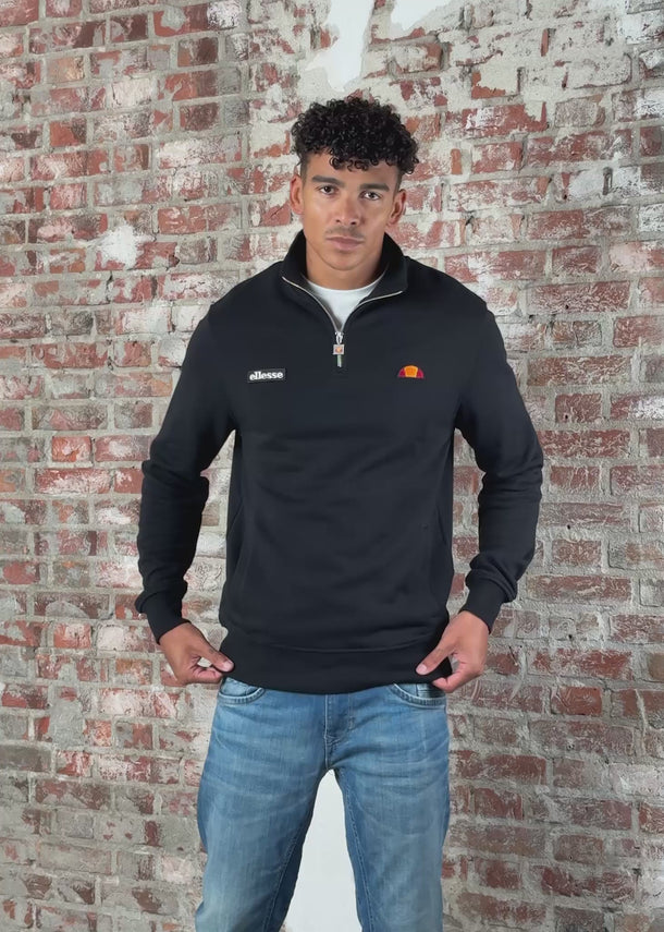Ellesse Truien Pelegrini quarter zip - black