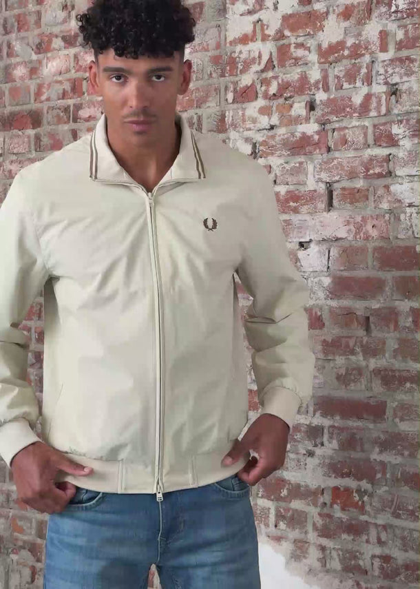 Fred Perry Jassen The brentham jacket - oatmeal shaded stone