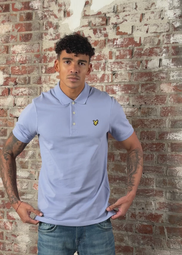 Lyle & Scott Polo's Plain poloshirt - bubble blue