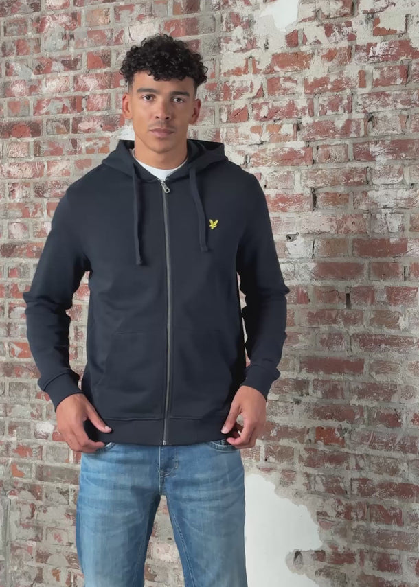 Lyle & Scott Vesten Zip through hoodie - dark navy