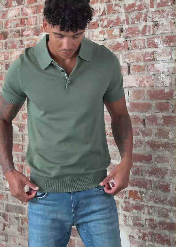 Ben Sherman Polo's Signature ss polo - olive