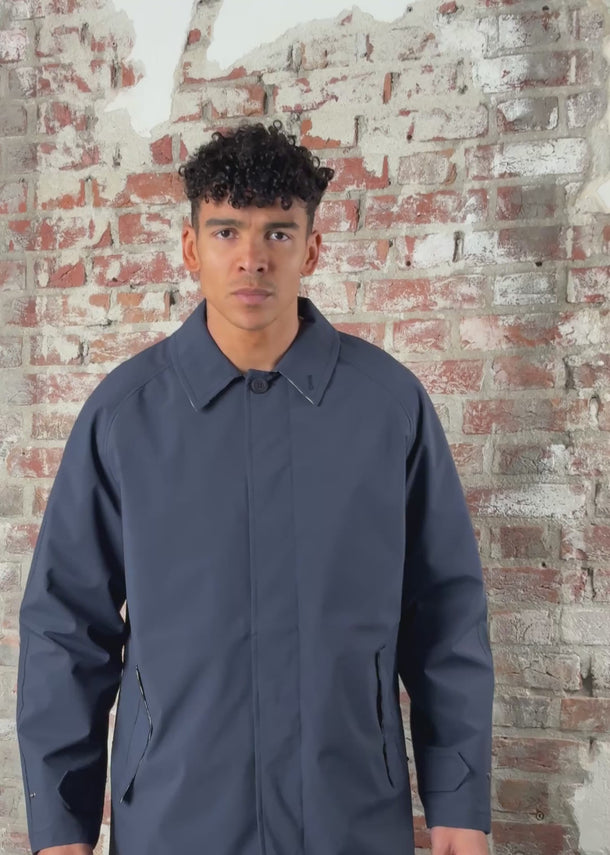 Aquascutum Jassen Softshell trench coat - navy