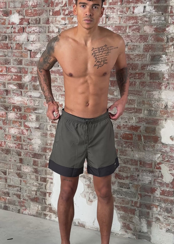 Armani Exchange T-shirts Boxer beachwear - chimera black