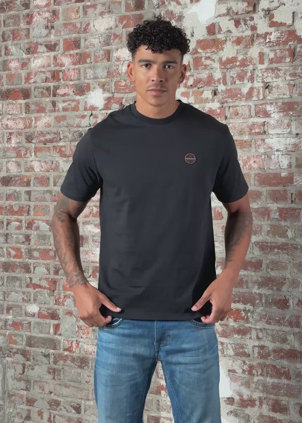 Napapijri T-shirts Badge t-shirt- black beauty