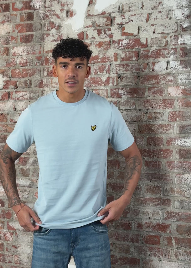 Lyle & Scott T-shirts Plain t-shirt - blue ice