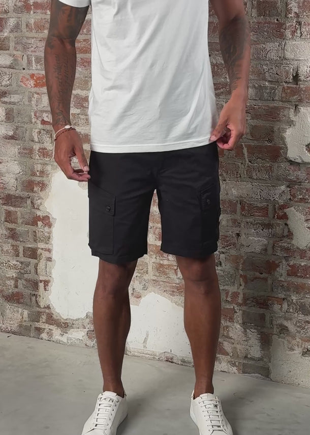 Weekend Offender Korte Broeken Ksar cargo short - black