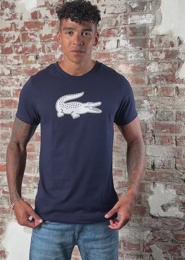 Lacoste T-shirts Lacoste logo t-shirt - navy blue white