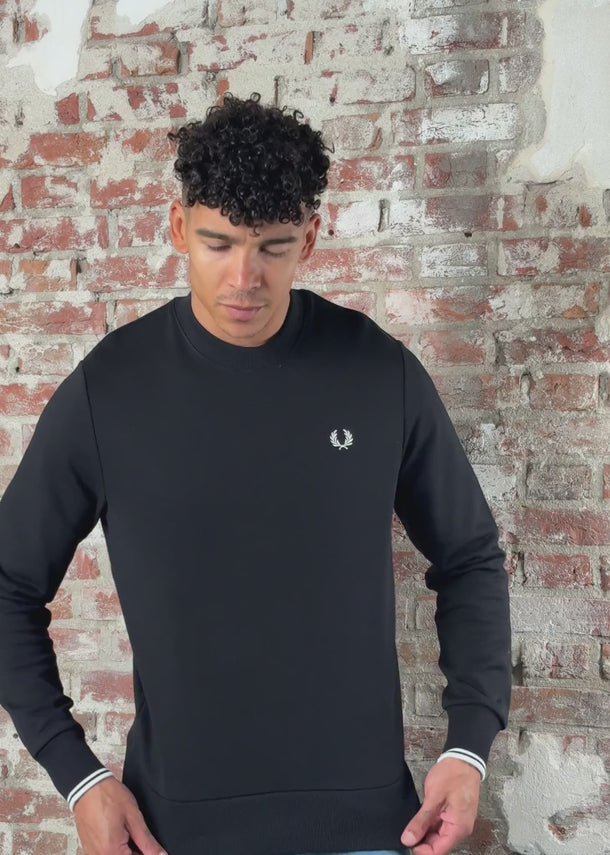 Fred Perry Truien Crew neck sweatshirt - black